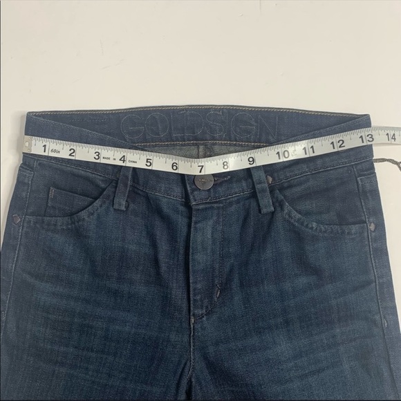 NWT Goldsign Dark Blue Wash Mid-Rise Bootcut Jeans - Picture 11 of 14